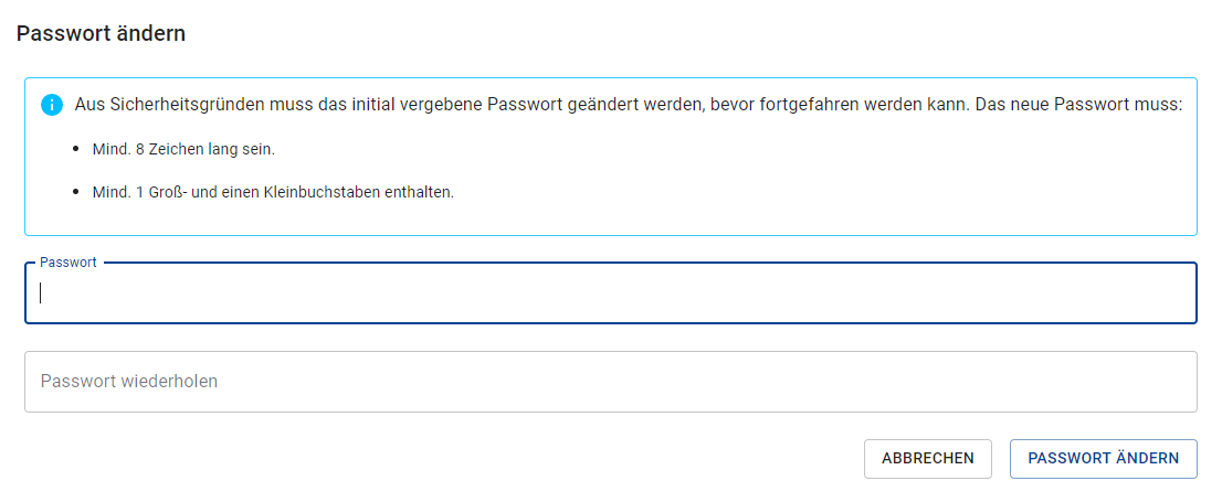 Change Password Form